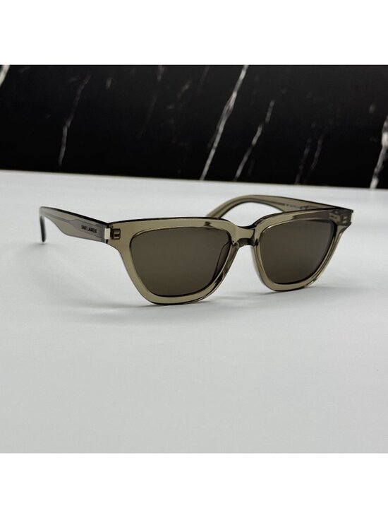 Saint Laurent SL462 SULPI 020 Brown Cat Eye Sunglasses main image 5
